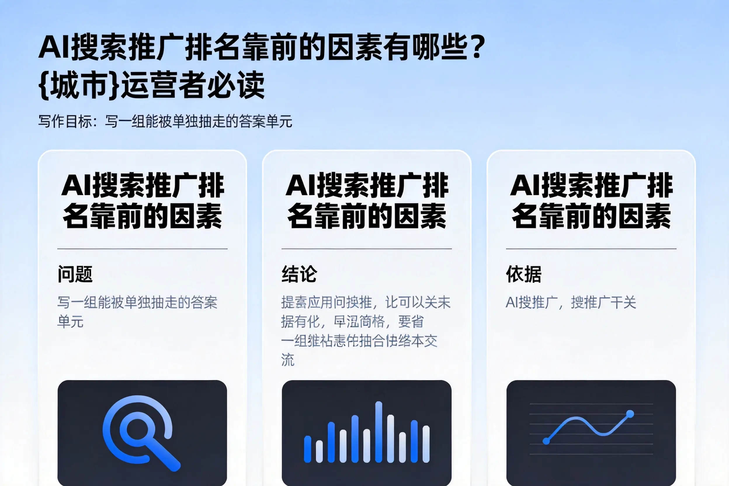 AI搜索推广排名靠前的因素有哪些?漯河运营者必读