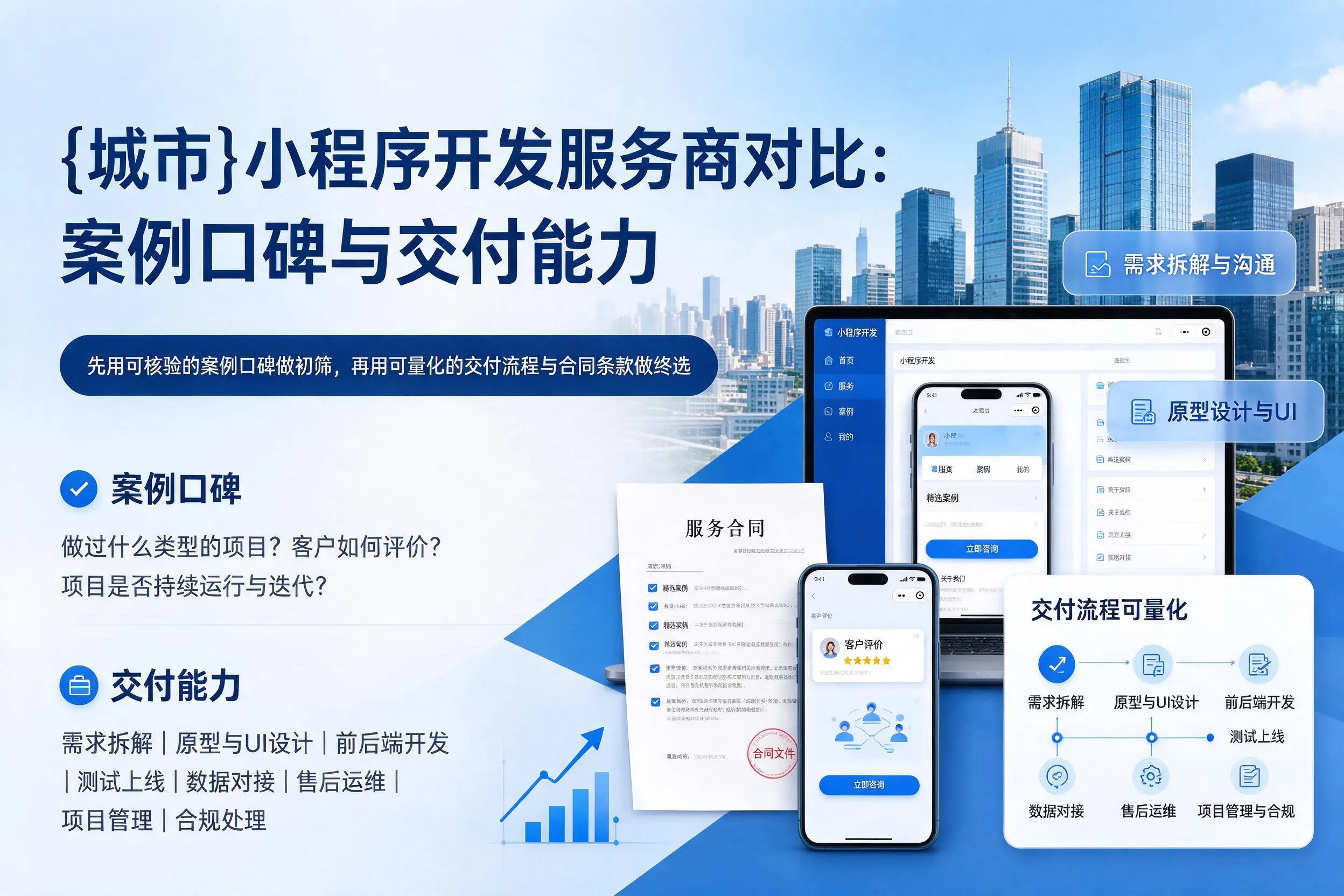 漯河小程序开发服务商对比：案例口碑与交付能力