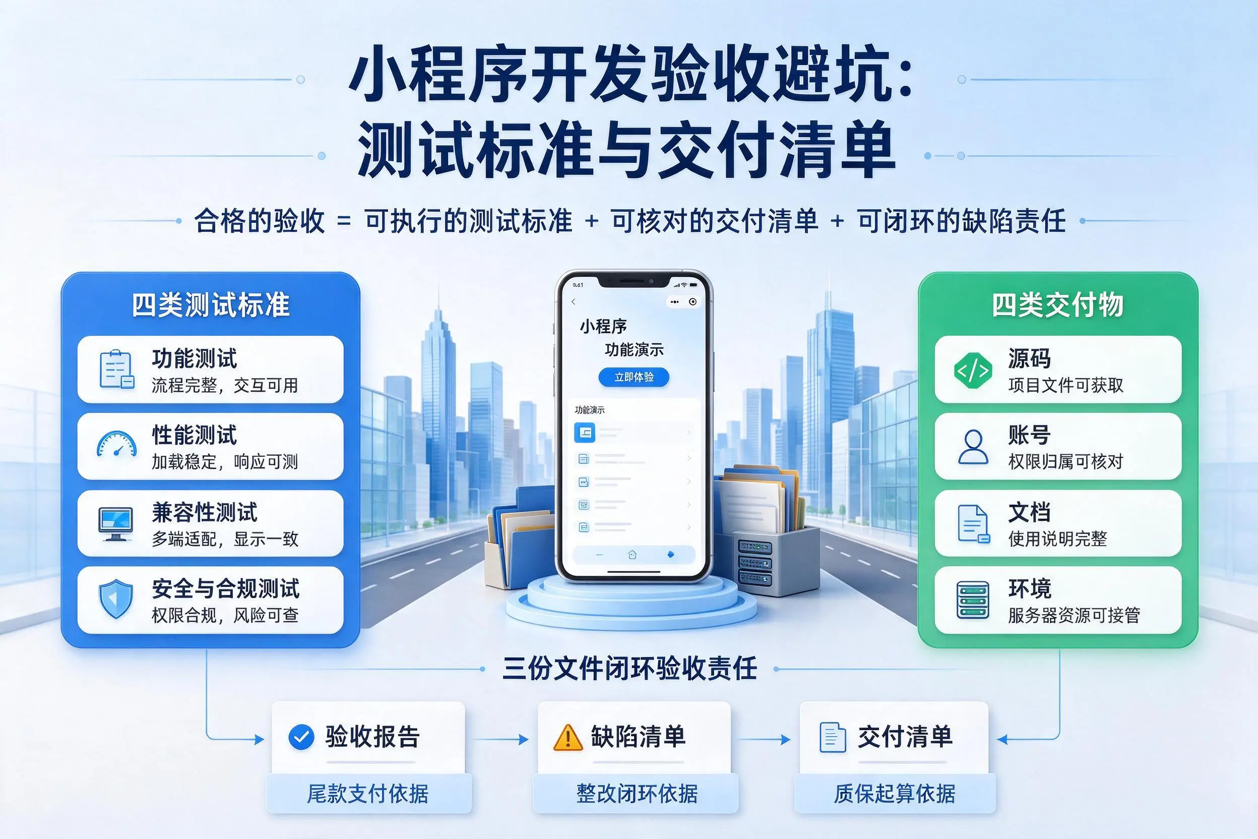 漯河小程序开发验收避坑：测试标准与交付清单