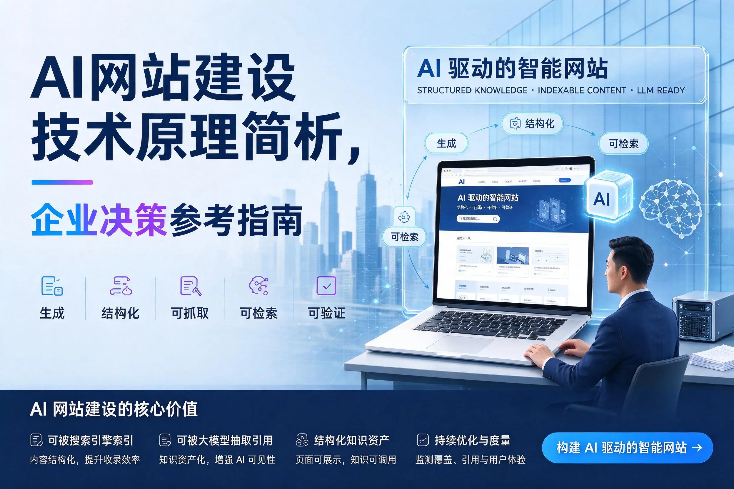 AI网站建设技术原理简析,漯河企业决策参考指南