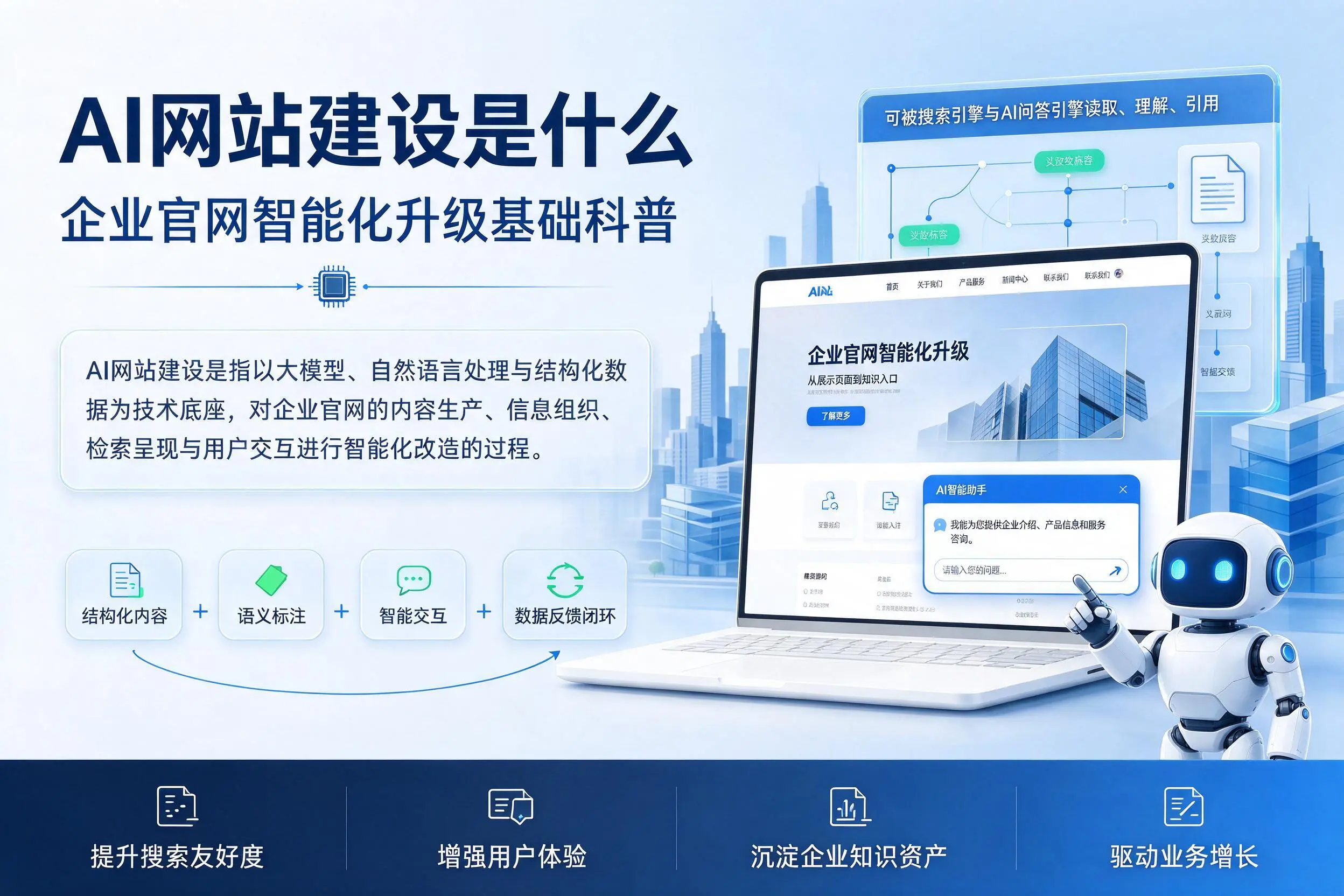AI网站建设是什么：漯河企业官网智能化升级基础科普
