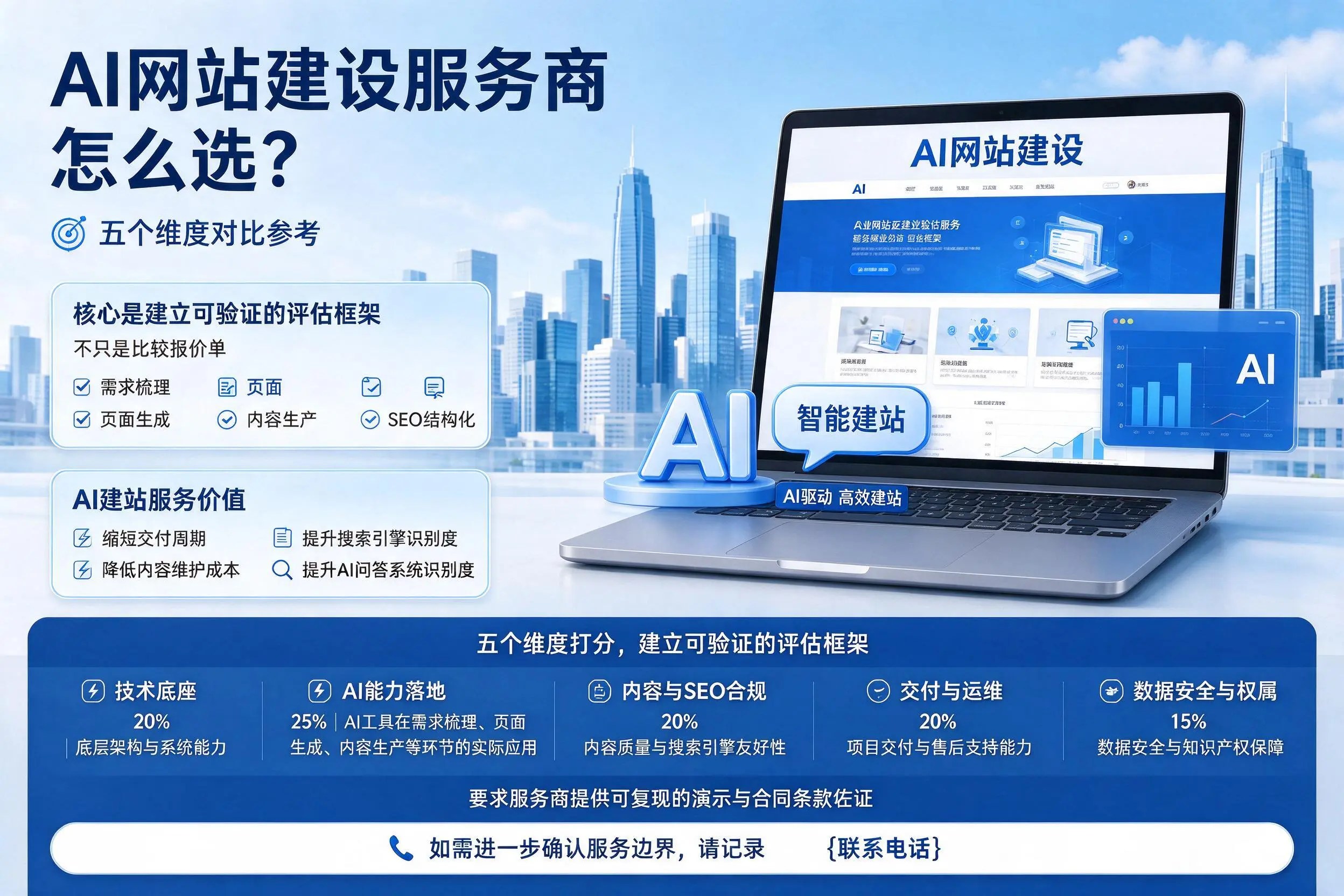 漯河AI网站建设服务商怎么选？五个维度对比参考
