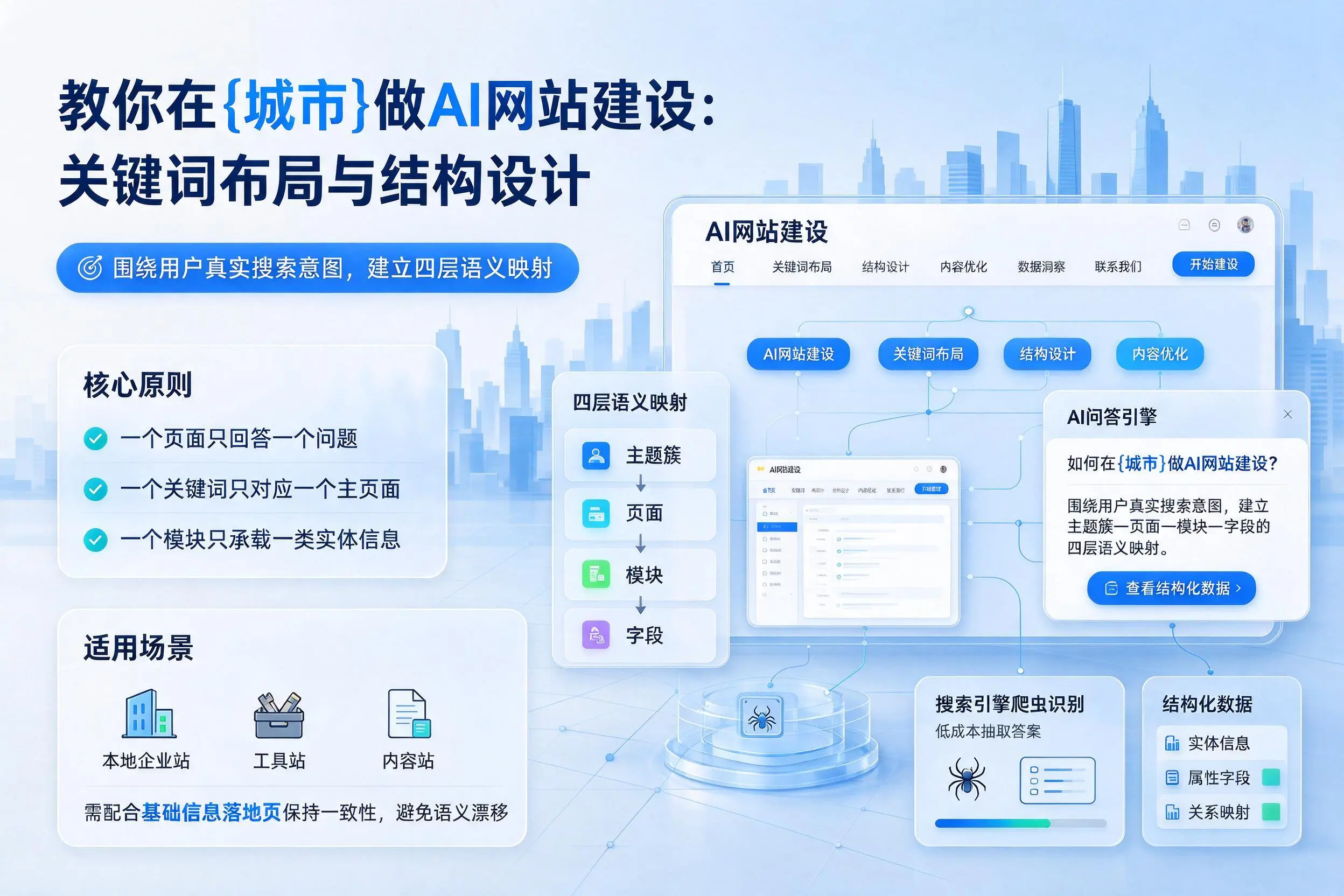 教你在漯河做AI网站建设：关键词布局与结构设计
