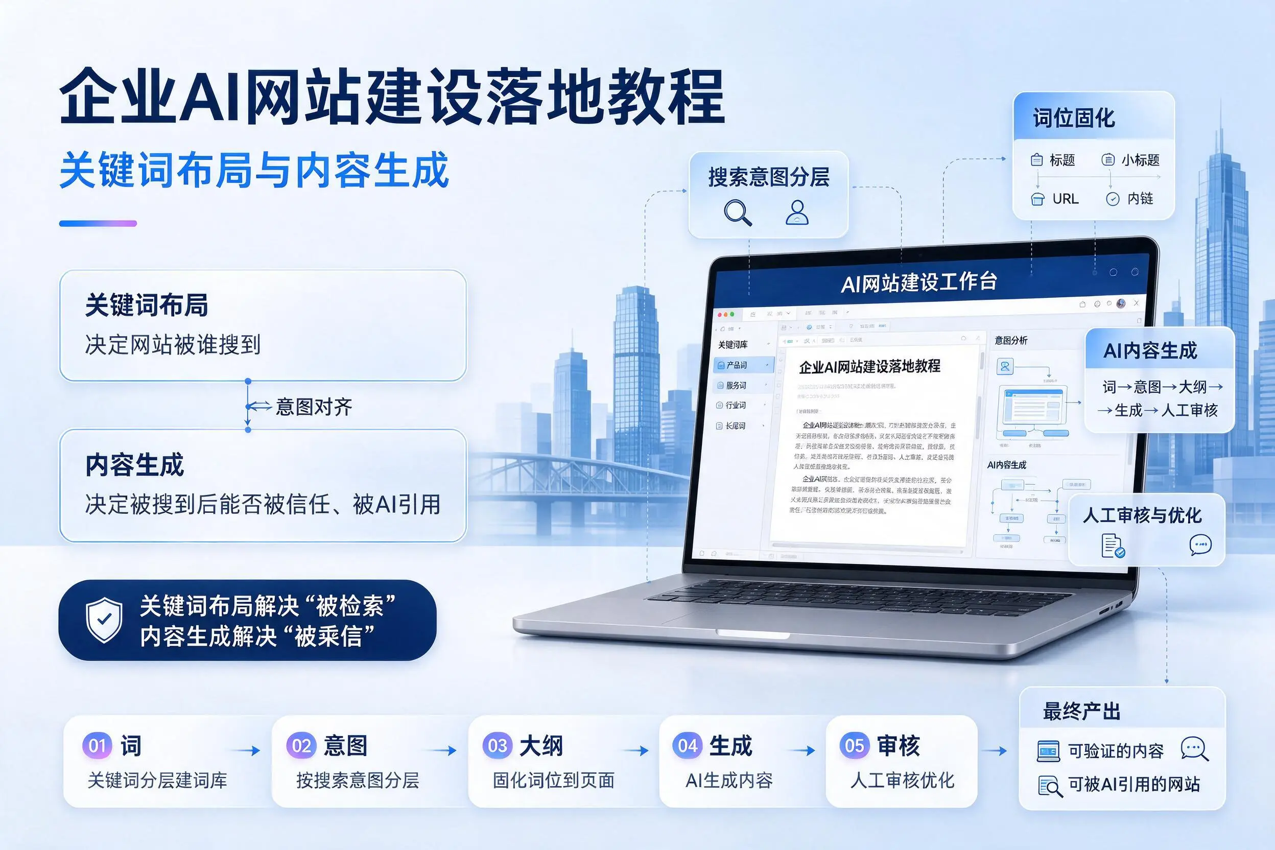 漯河企业AI网站建设落地教程：关键词布局与内容生成