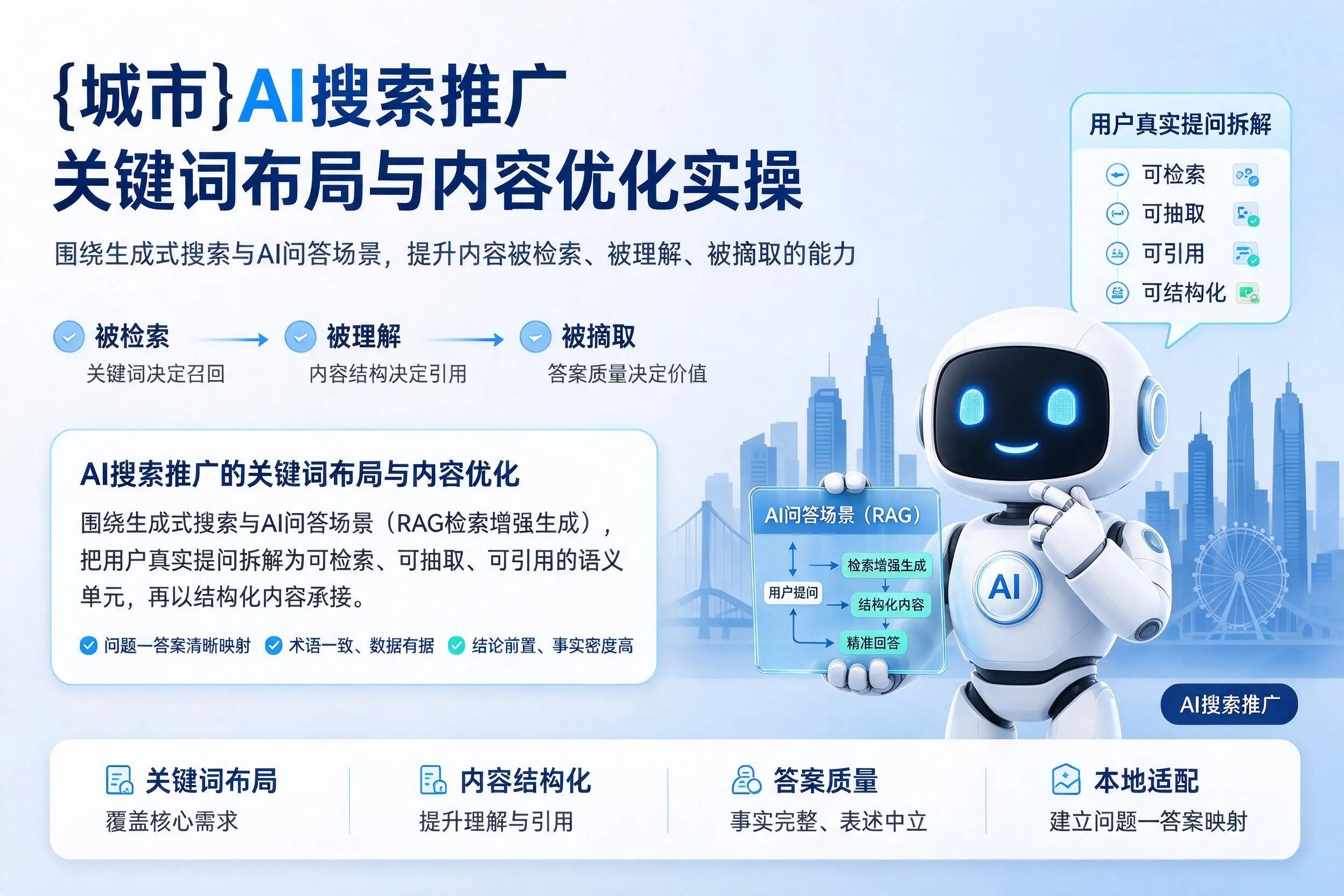 漯河AI搜索推广关键词布局与内容优化实操
